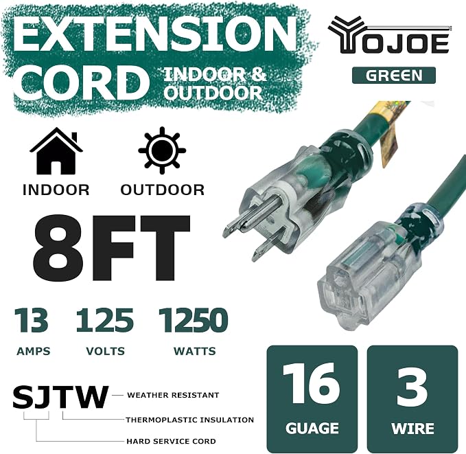 YOJOE Indoor Outdoor Extension Cord - Image 2