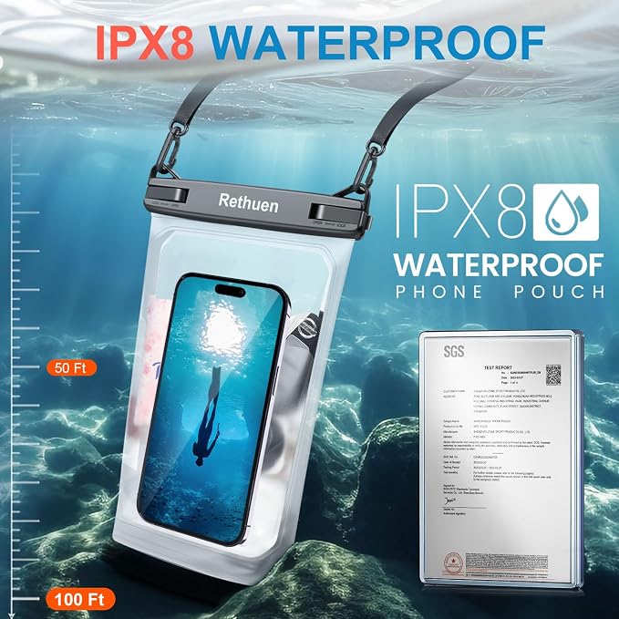 Large Floating Waterproof Phone Pouch, Water Proof Dry Bag - Image 4