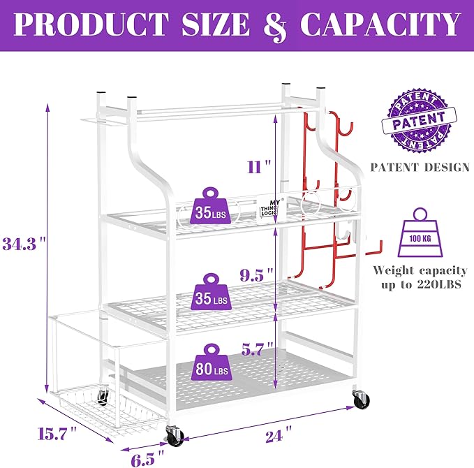 Mythinglogic Yoga Mat Storage Racks, Home Gym Storage Rack - Image 4