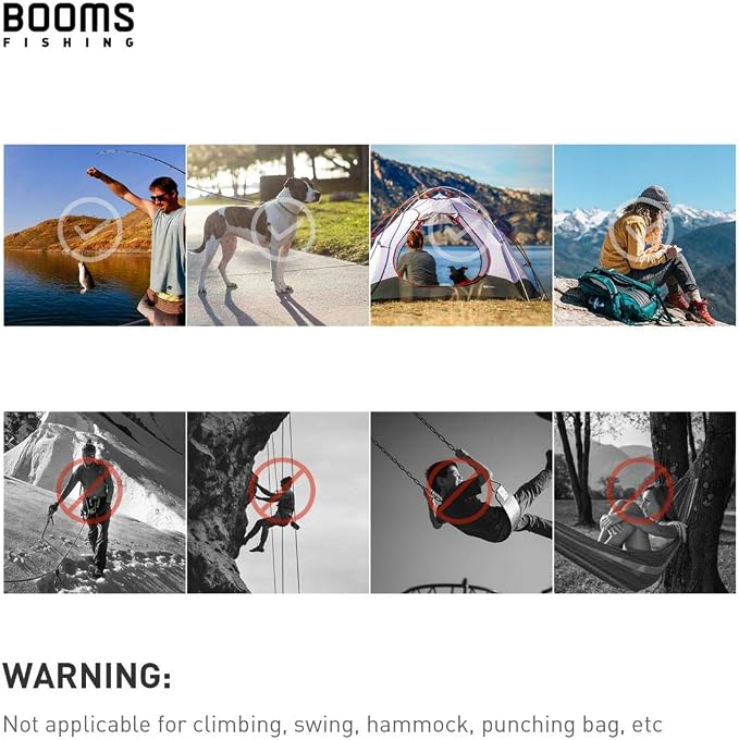 Booms Fishing CC1 Multi-Use Carabiner Clip, 6 Pack Small Caribeener Clips - Image 6