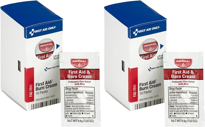 First Aid Only FAE-7011 SmartCompliance Refill Burn Cream Packets by FirstAidOnly