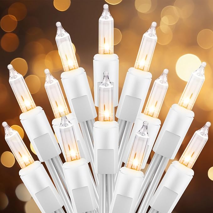 Brightown 50 Count Warm White Christmas Lights, Christmas Tree String Lights by Brightown