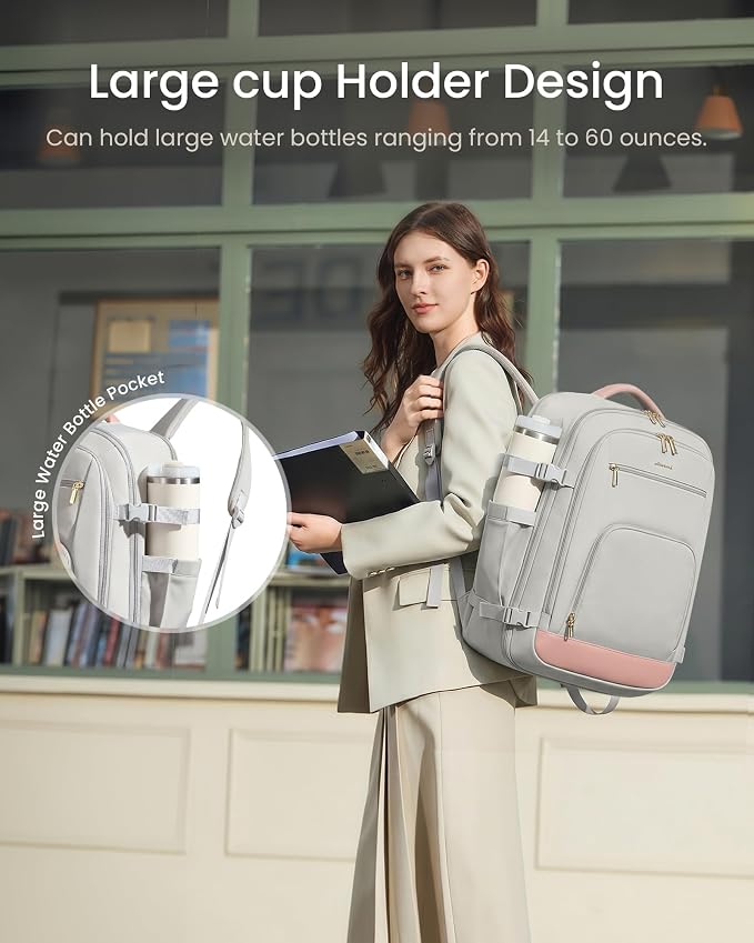 LOVEVOOK Travel Backpack for Women, 50L Carry On Backpack Flight Approved - Image 2