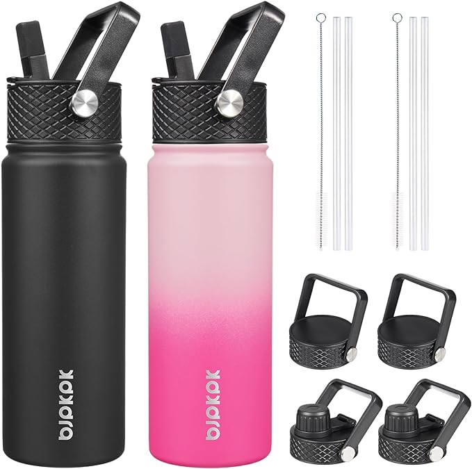BJPKPK 2 Pack Insulated Water Bottles by BJPKPK