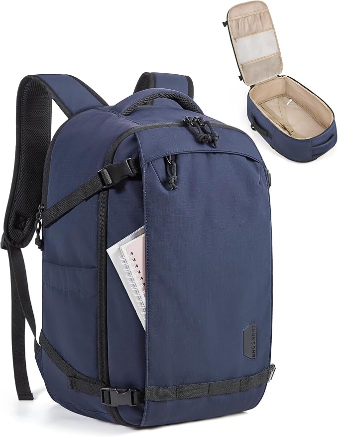 BAGSMART Travel Backpack for Women, 15.6 Inch Carry On Backpack Flight Approved by BAGSMART