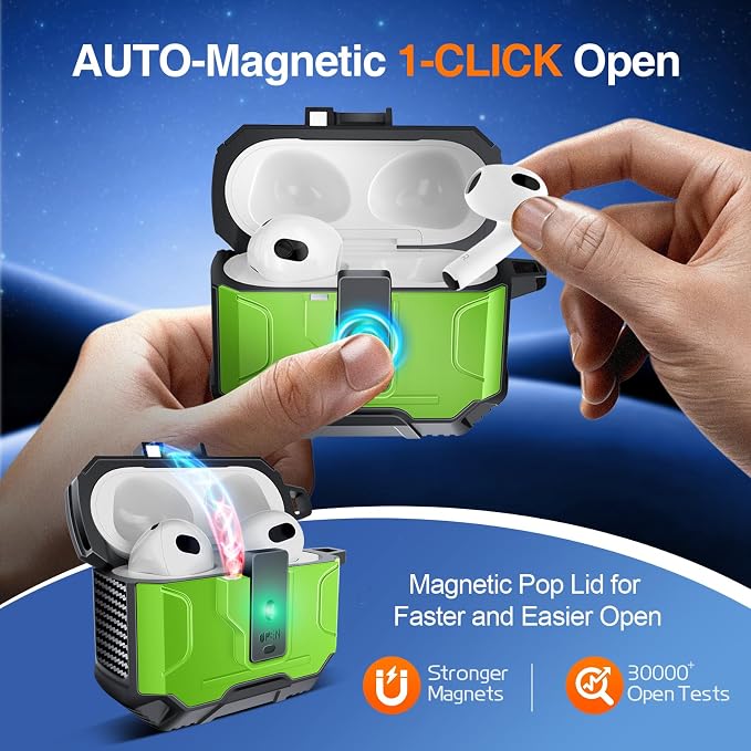 Armoured Heavy Duty for AirPods 4th Generation Case - Image 3
