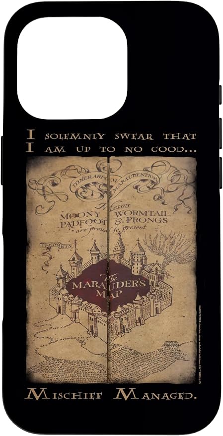 iPhone 16 Pro Harry Potter Marauder's Map Words Case by HarryPotter