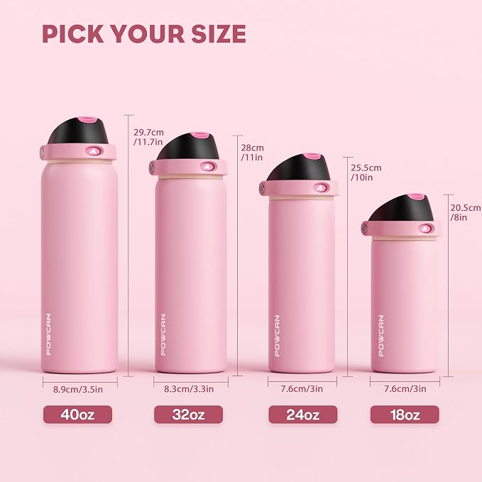 POWCAN 18 oz Insulated Water Bottle - Image 8