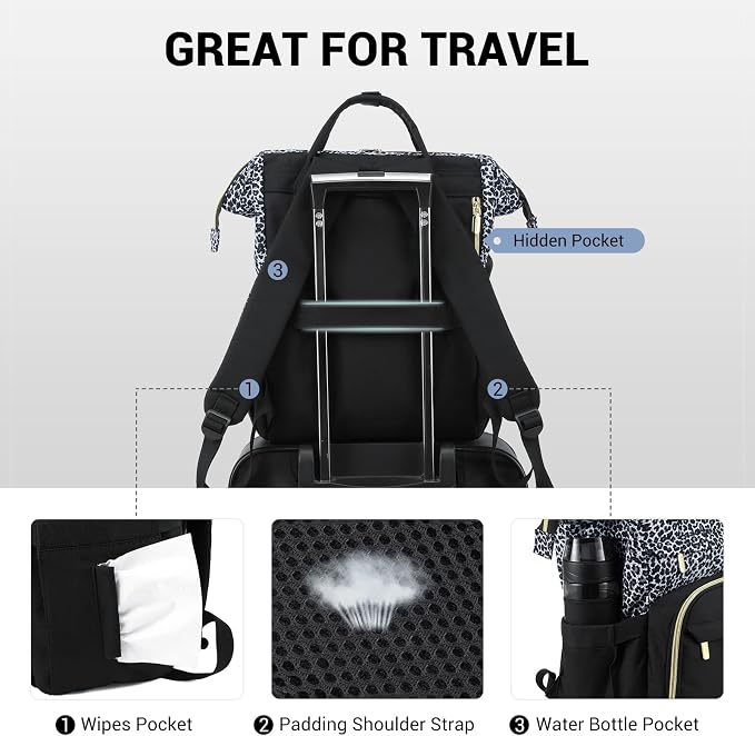 LOVEVOOK College Laptop Backpack, 15.6 Inch Travel Backpack - Image 4