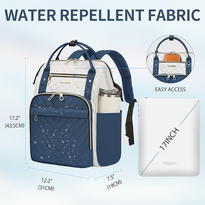 KROSER Laptop Backpack 17" Stylish Backpack Water Repellent College Casual - Image 2