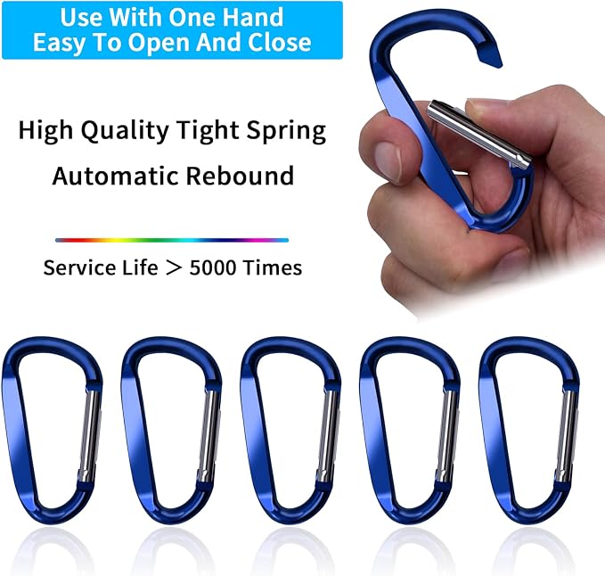 3" Aluminum Carabiner Clips - Image 4