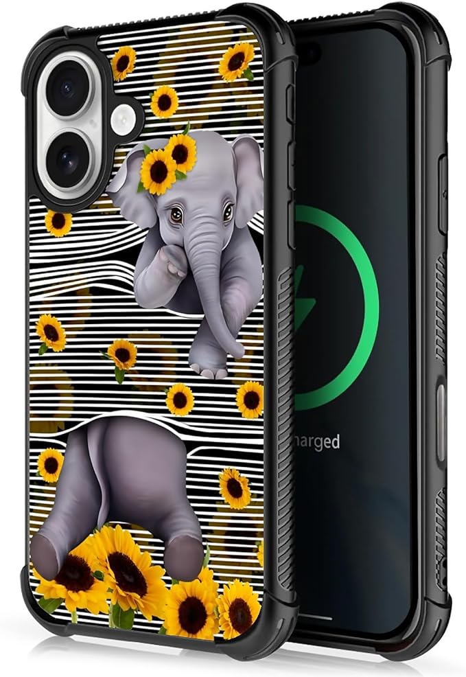 for iPhone 17 Case, for MagSafe Graphic Design for Girl Boy Soft Silicone Hard by FKBRCL4U