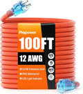 Outdoor Extension Cord 100 FT Waterproof, 12/3 Gauge Heavy Duty 3 Prong Power by Unknown