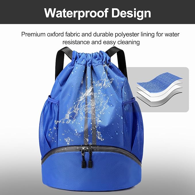 Hoedia Sports Drawstring Backpack - Image 4