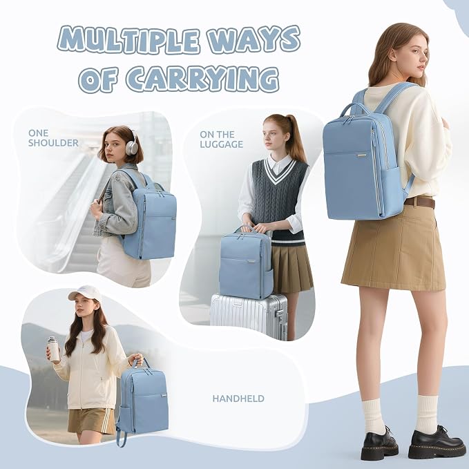 Laptop Backpack for Women, Work Business Traval Computer Backpacks - Image 4