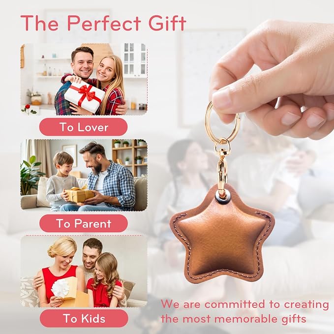 Leather Charm Keychain Holder Case Compatible - Image 5