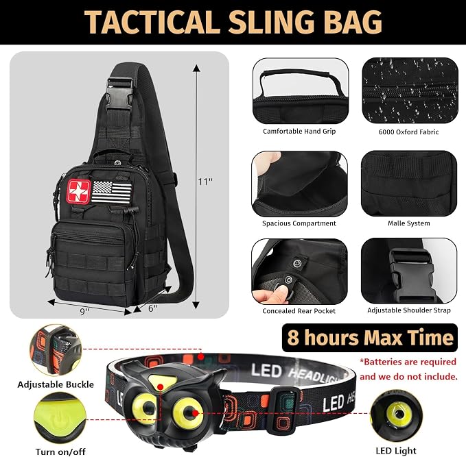 Survival Kit, Emergency Kit for Earthquake, Outdoor Adventure, Gifts for Men - Image 2