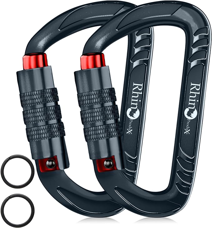 Rhino Produxs 12kN Heavy Duty Carabiner Clips, by Rhino+Produxs