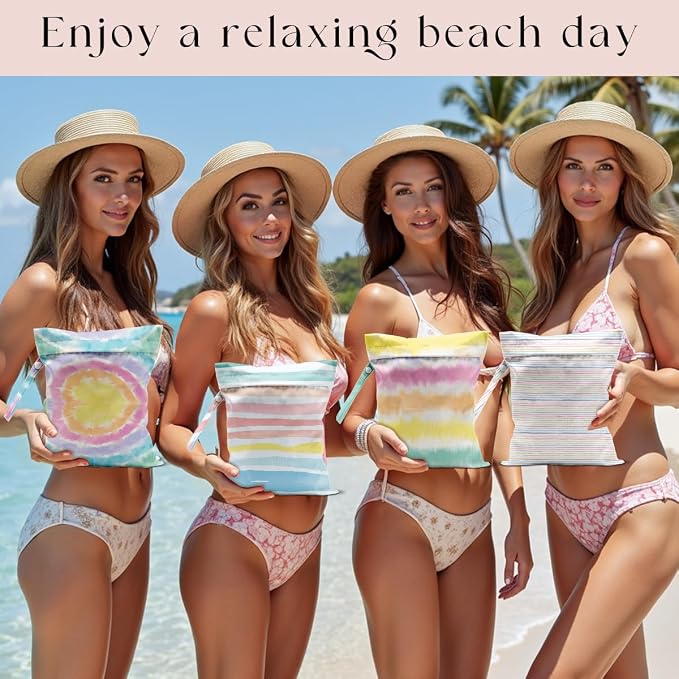 4 Pcs Wet Bag, Wet Dry Bag, Waterproof Bag, Beach Bag, Wet Bag - Image 4