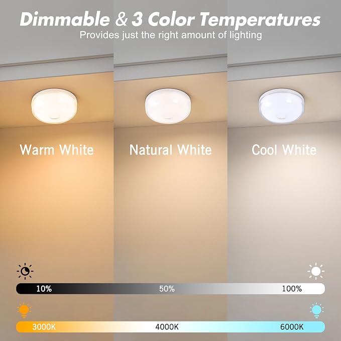 4-Pack Rechargeable Shower Light No Wiring, 15 RGBW Color Changeable Waterproof - Image 4