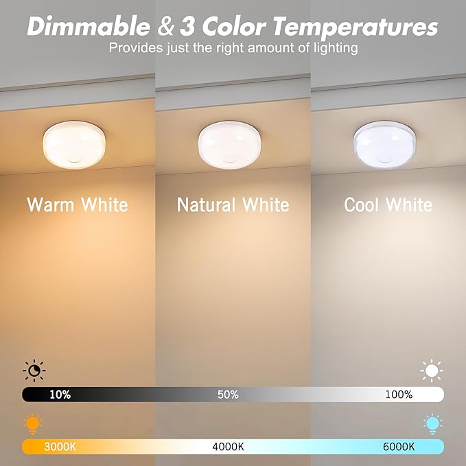 2-Pack Rechargeable Shower Light No Wiring, 15 RGBW Color Changeable Waterproof - Image 4