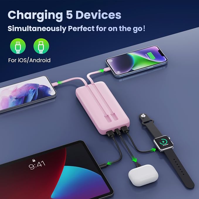 Portable Charger 40, 800mAh Power Bank, 25W PD QC 4.0 Fast Charging Portable - Image 3