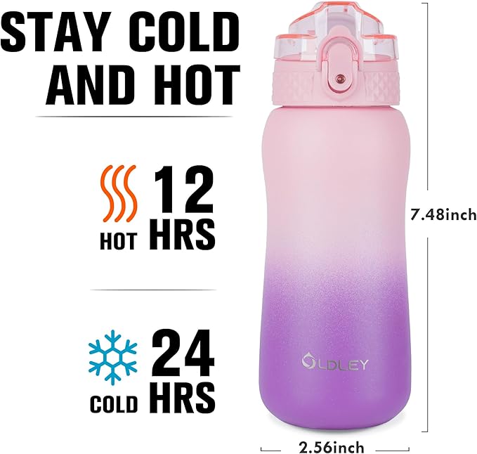 Oldley Insulated Water Bottle 12oz Kids Water Bottles - Image 3