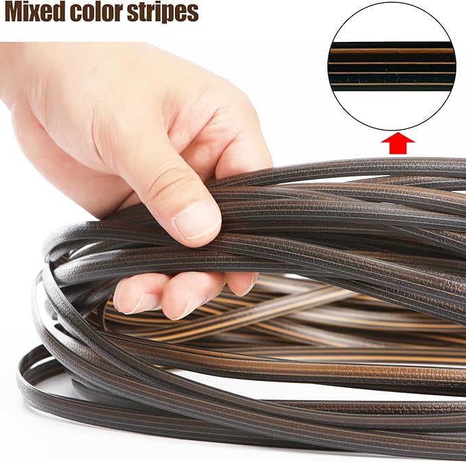 480 Ft Wicker Repair Kit, Plastic Wicker Repair Supplies, Gradient Dark Brown - Image 4