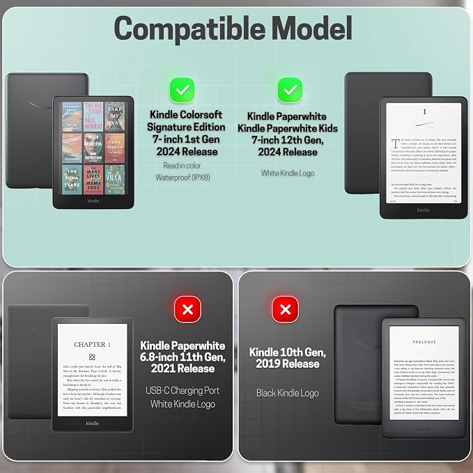 TNP Stand Case for Kindle Paperwhite 12th Generation 2024 / Kindle Colorsoft - Image 2