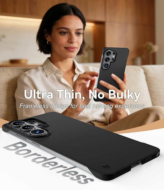 GRECAZO Slim Borderless for Samsung Galaxy S26 Phone Case 6.3" Ultra-Thin - Image 3