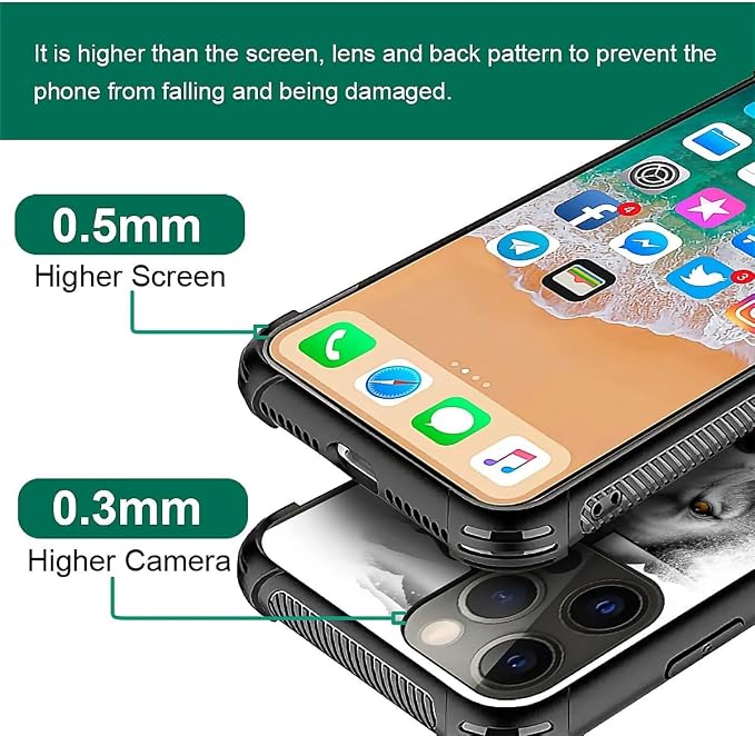 for iPhone 11 Pro Case, Lion Cross Jesus Christ Dove Pattern Made of Soft - Image 4