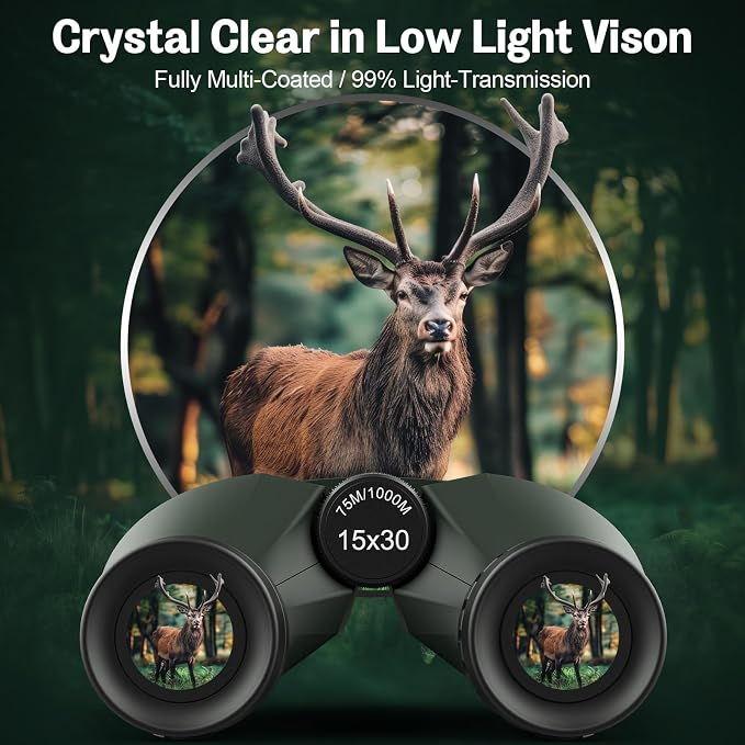 15x30 Compact Binoculars for Adults and Kids - Image 5