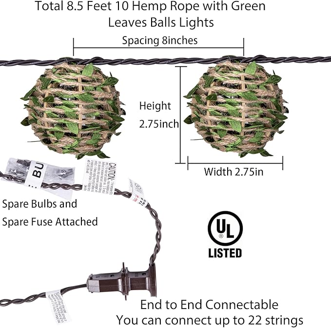 Decorative Lantern String Lights, Outdoor Plug in Hanging Lights - Image 4