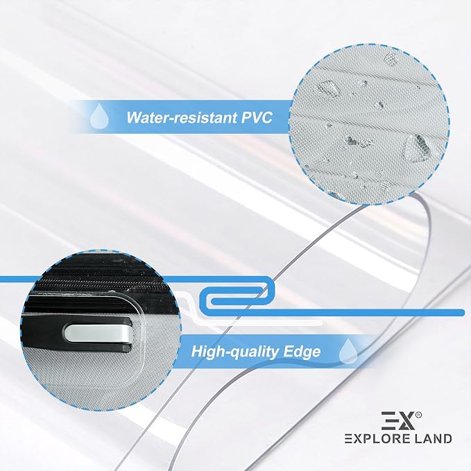 Explore Land Clear Luggage Cover Tough Protector Fits - Image 5