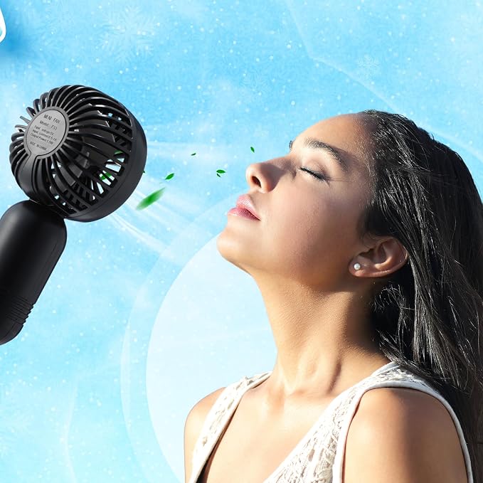 Rossesay 48 Pcs Mini Portable Fan Bulk Cute Handheld Lightweight Small Little - Image 6