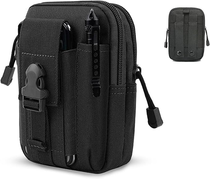 Belt Pouch, Tactical Molle Phone Pouch EDC Utility Pouches Waist Bag, Small - Image 8
