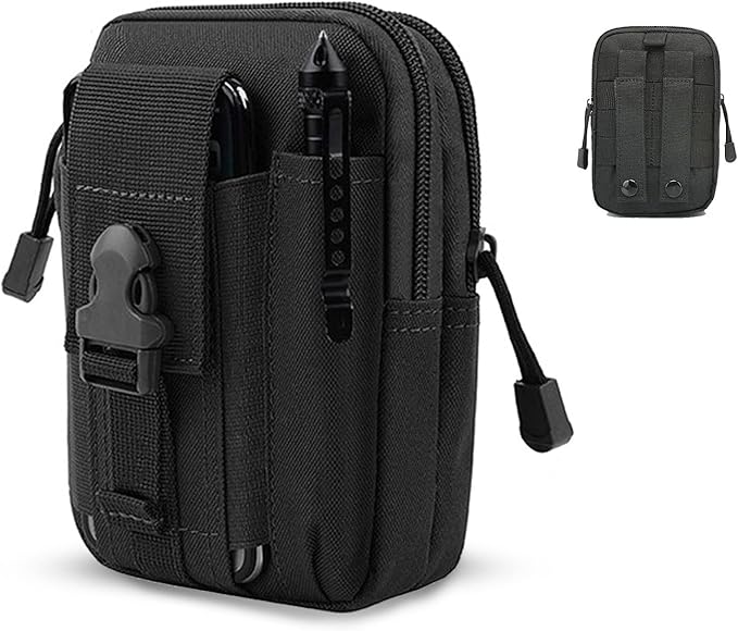 Belt Pouch, Tactical Molle Phone Pouch EDC Utility Pouches Waist Bag, Small by ONEWVWPIN