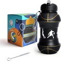 Louis Donné Silicone Collapsible Water Bottle, Toddler Water Bottle Black by LouisDonn%C3%A9