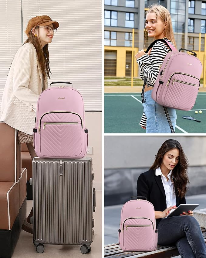 LOVEVOOK Laptop Backpack Purse for Women, Work Travel Computer Bags, College - Image 6
