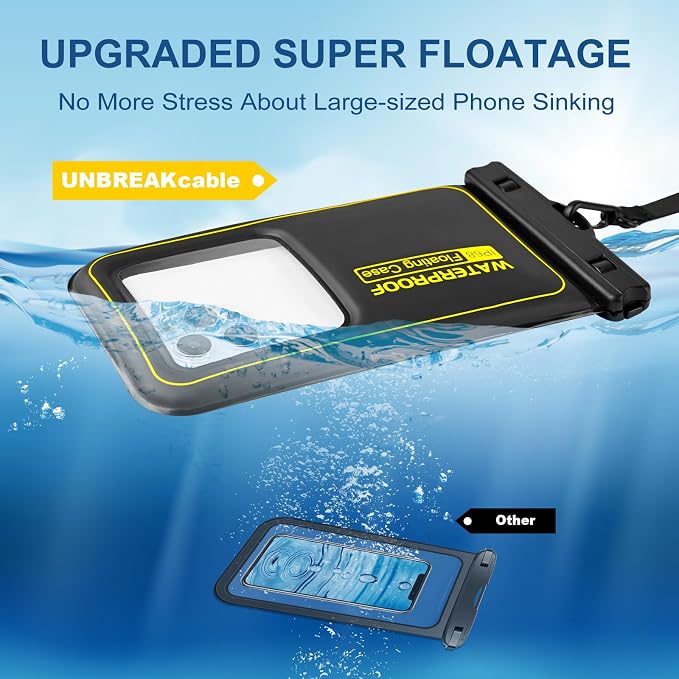 Large Waterproof Phone Pouch Floating, Phone Case Friendly, IP68 Waterproof - Image 5