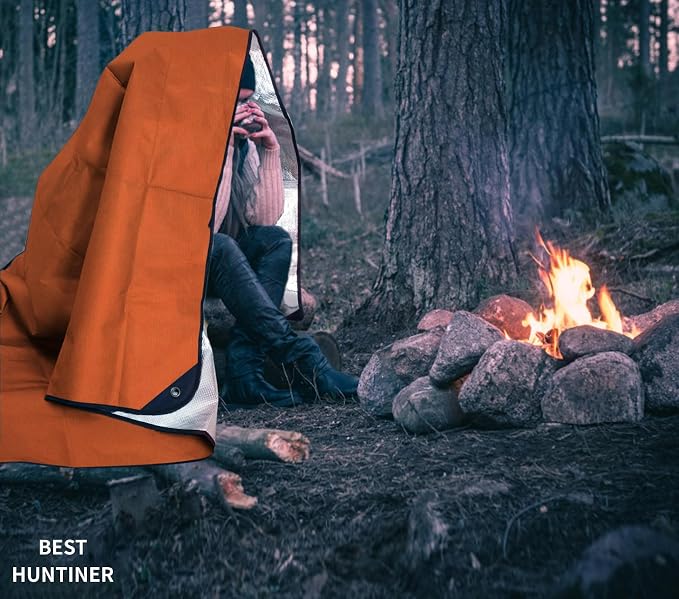 Heavy Duty Survival Blanket -Multifunctional Reflective Tarp Thermal Blanket - Image 4