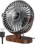 SWEETFULL 6.5 Inch USB Small Desk Fan, 3 Speeds Quiet Portable Desktop Table Fan by SweetFull%C2%AE