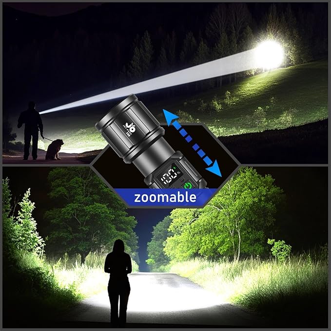 JAY-PARK Flashlights High Lumens, Rechargeable Flashlight 100000 Lumens - Image 3