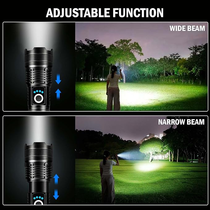 Lylting Led Flashlights High Lumens Rechargeable 2 Pack, 99000 Lumen Super - Image 6