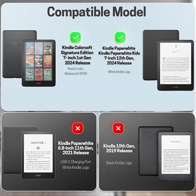 TNP Stand Case for Kindle Paperwhite 12th Generation 2024 / Kindle Colorsoft - Image 2