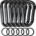 Carabiner Clip, Camping Accessories, Outdoors and Gym etc, D Shaped Spring Hook by Oupengsky