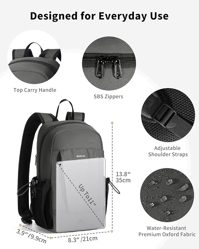ECOHUB Mini Anti-Theft RFID Backpack - Image 6