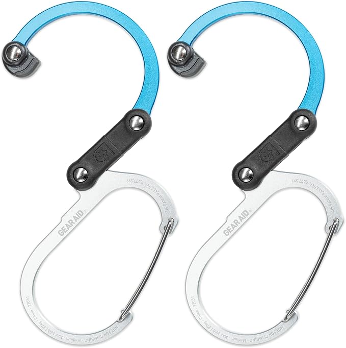 GEAR AID HEROCLIP 360° Swivel Carabiner Gear Clip and Hook by GEARAID