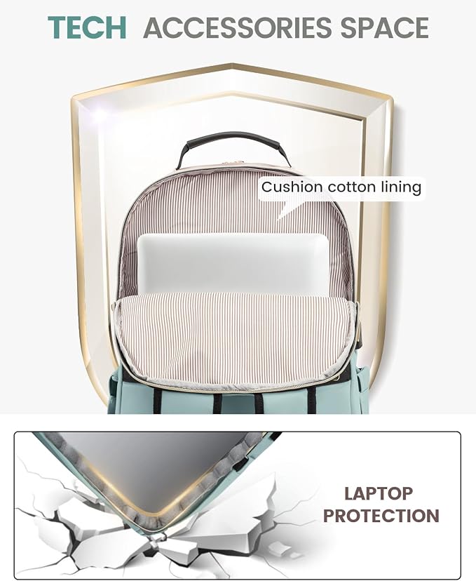 LOVEVOOK Laptop Backpack Purse for Women, Work Travel Computer Bags, College - Image 7