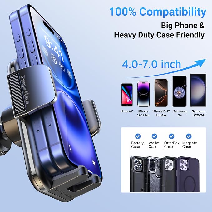 3-in-1 Car Phone Holder 360° Adjustable Car Phone Mount, Cell Phone Holders - Image 6